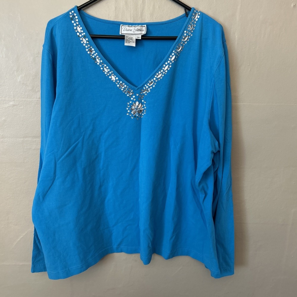 Womens 3X Lot Of Tops Short Sleeve Tops Red Blue‎